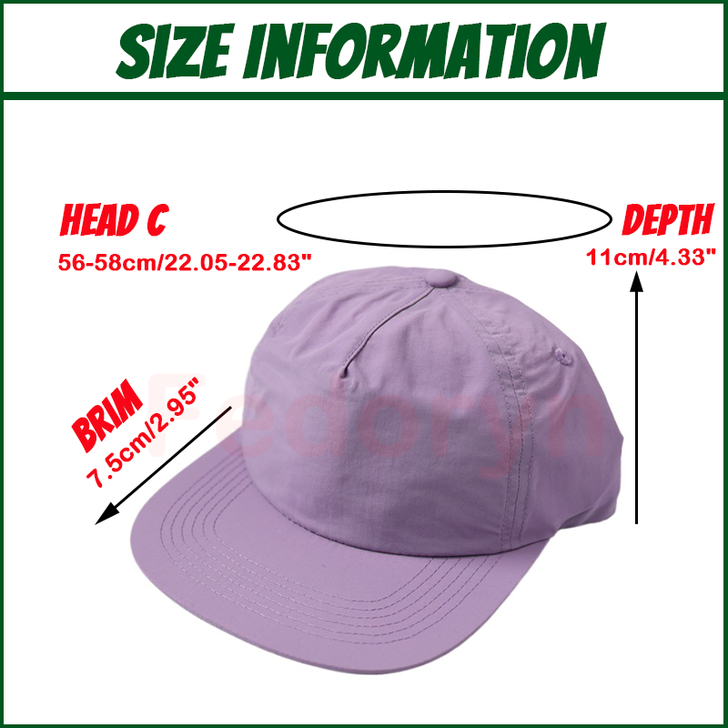 Fedoryn Custom Embroidery Base - Snapback Hat Flat ulasan dan harga