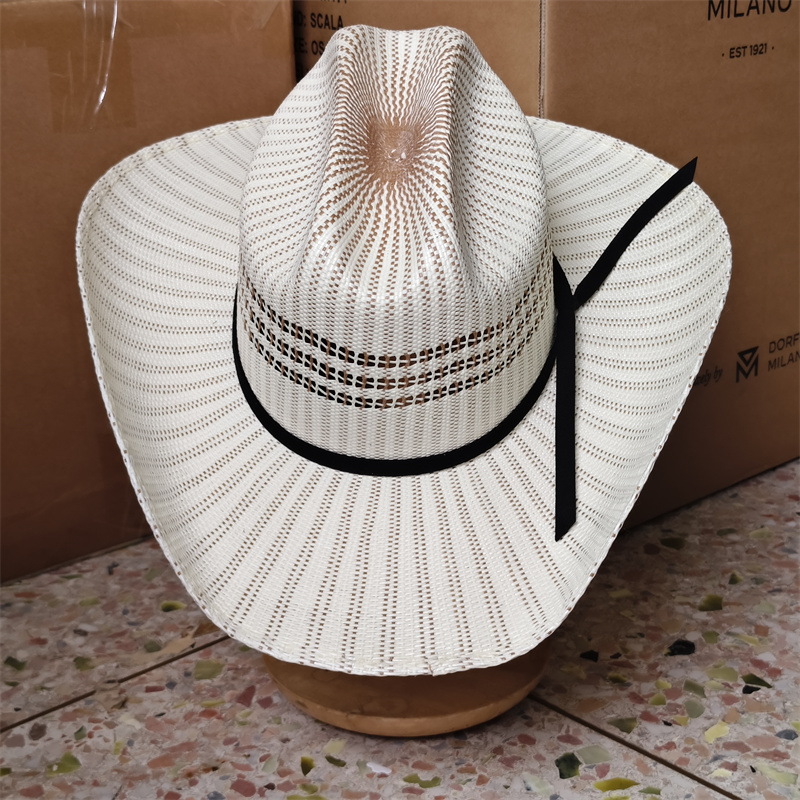 Cowboy Hat Colorful Rolled Cuf - Cowboy Hat Straw ulasan dan harga