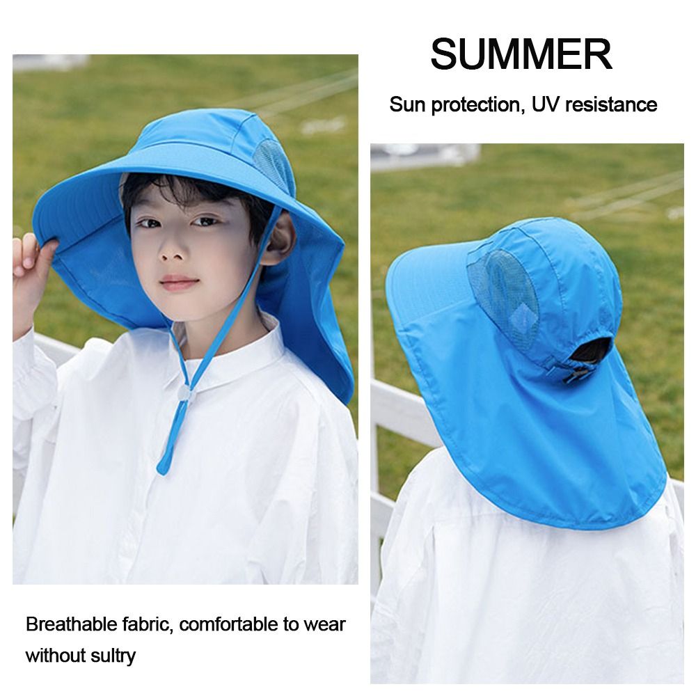 Sunscreen Boy Girl Beach Cap C - Sun Hat Wide Brim ulasan dan harga